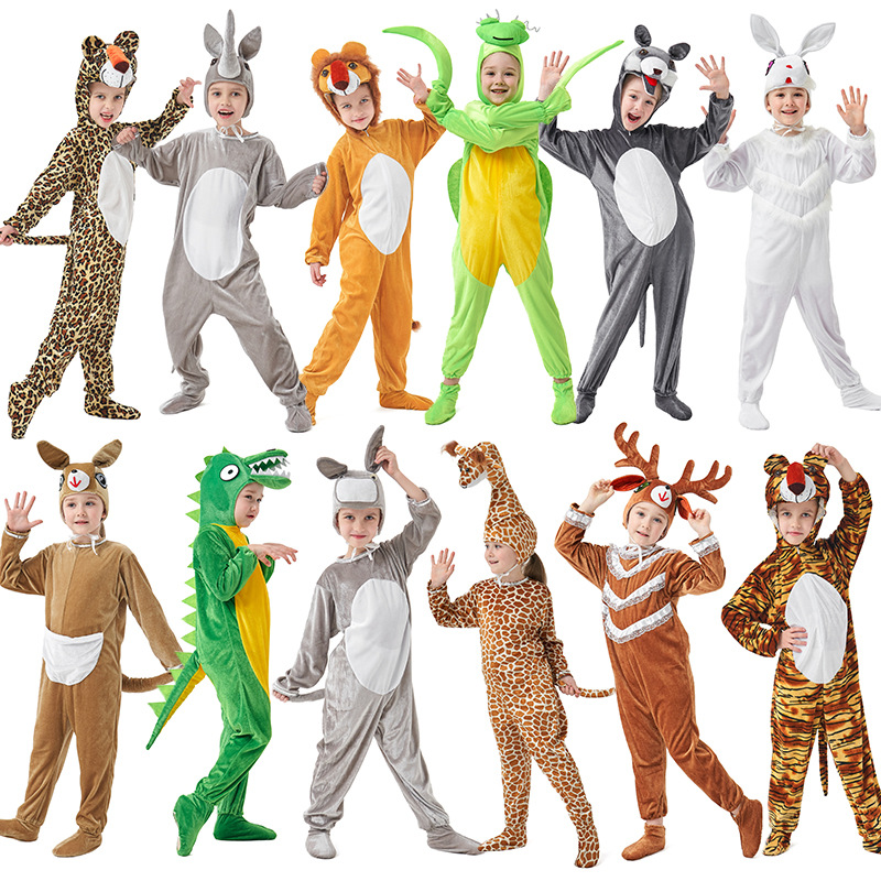 Party Games Animals - Children's Cos Animal Onesies Children's Festival