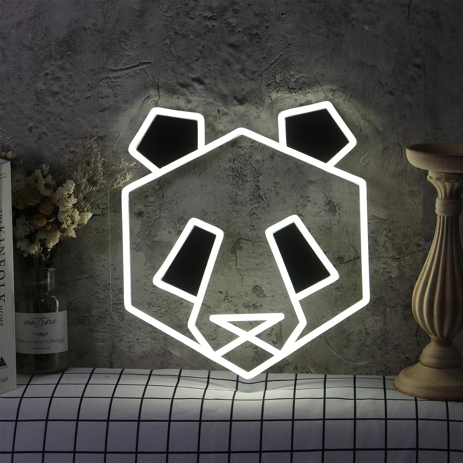 Zoo Party Games - Panda Neon Sign USB Dimmable LED