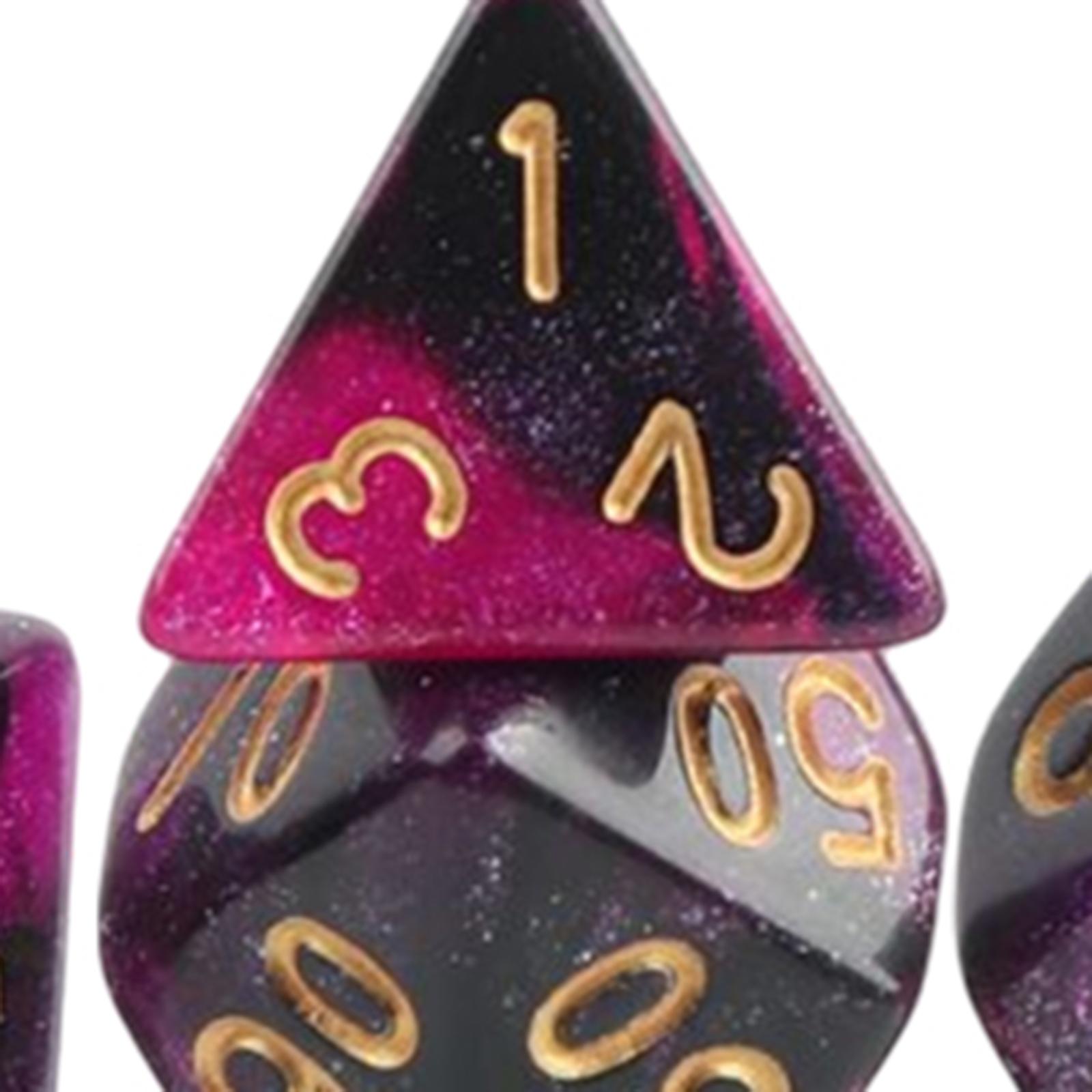 Party Games Gamecube - Colorful Acrylic Polyhedral Dice Cubes Set