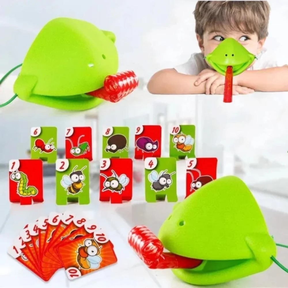 Party Games Cards - Frog Lizard Mask Wagging Tongue Lick