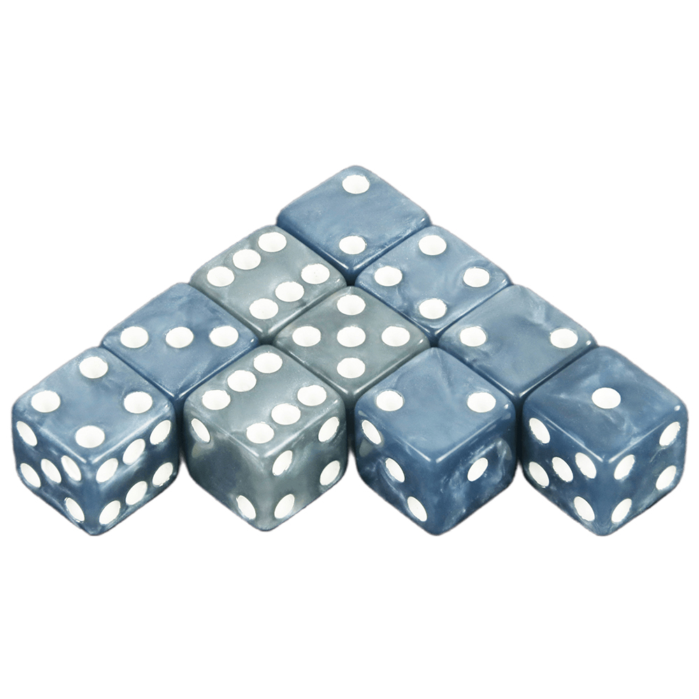 Party Games Gamecube - Marble Effect Dice 10pc/set 12MM D6