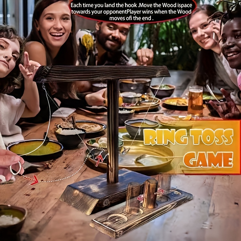 Party Games Easy - Ultimate Wooden Loop Throw Game Set