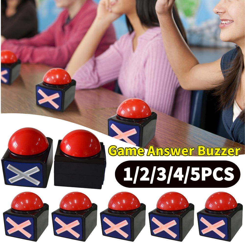 Party Games Quiz For Adults - 1-5Pcs Game Answer Buzzer Alarm Button