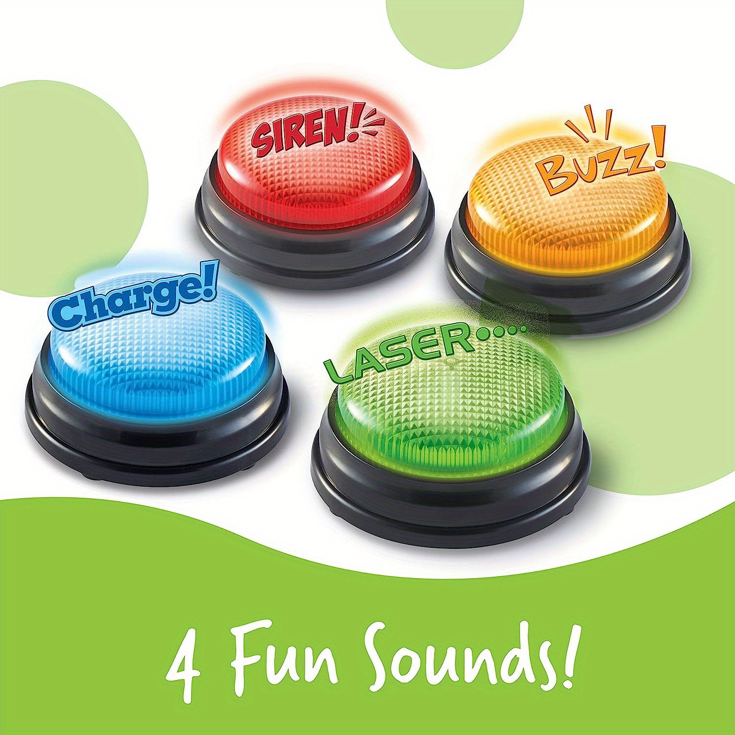 4pcs Lights and Sounds Buzzers - Party Family Games 评论和价格