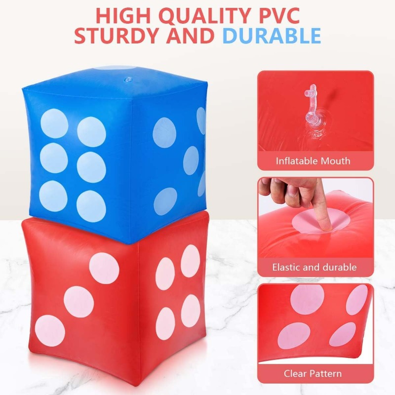 Giant PVC Inflatable Dice Game - Party Games Gamecube 评论和价格