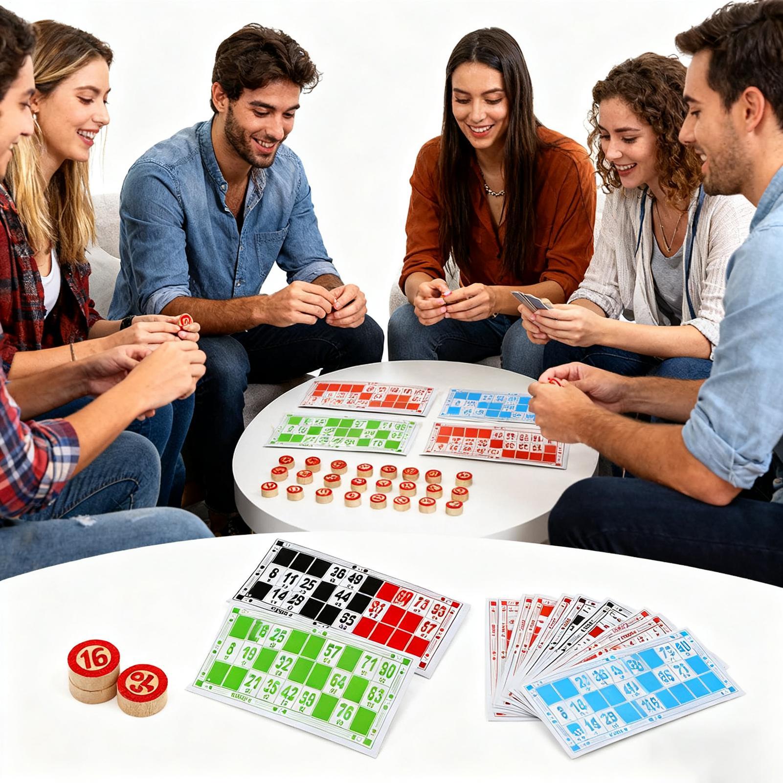 Bingo Set Funny Vintage Wooden - Play Friends Party Games 评论和价格