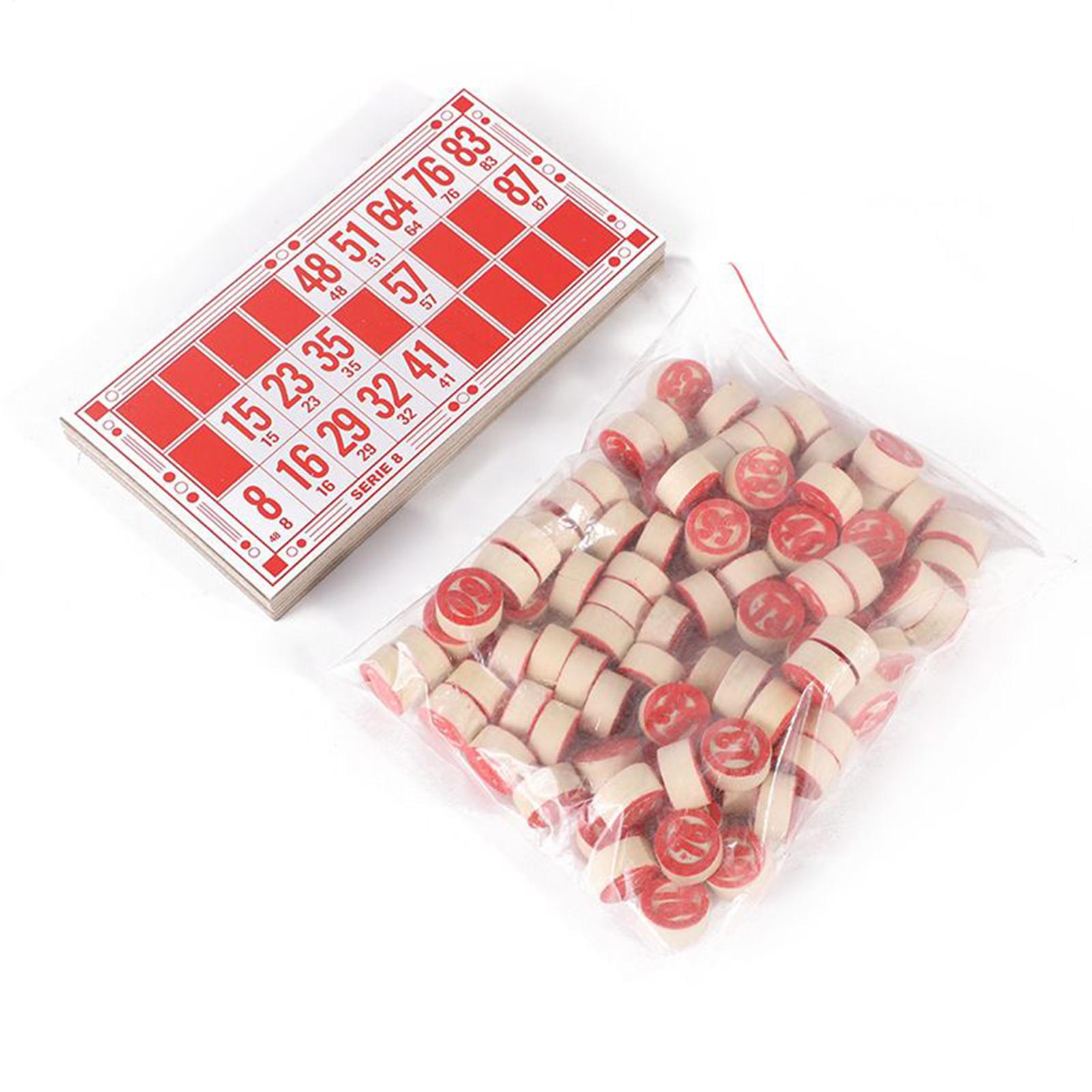Bingo Set Funny Vintage Wooden - Play Friends Party Games 评论和价格