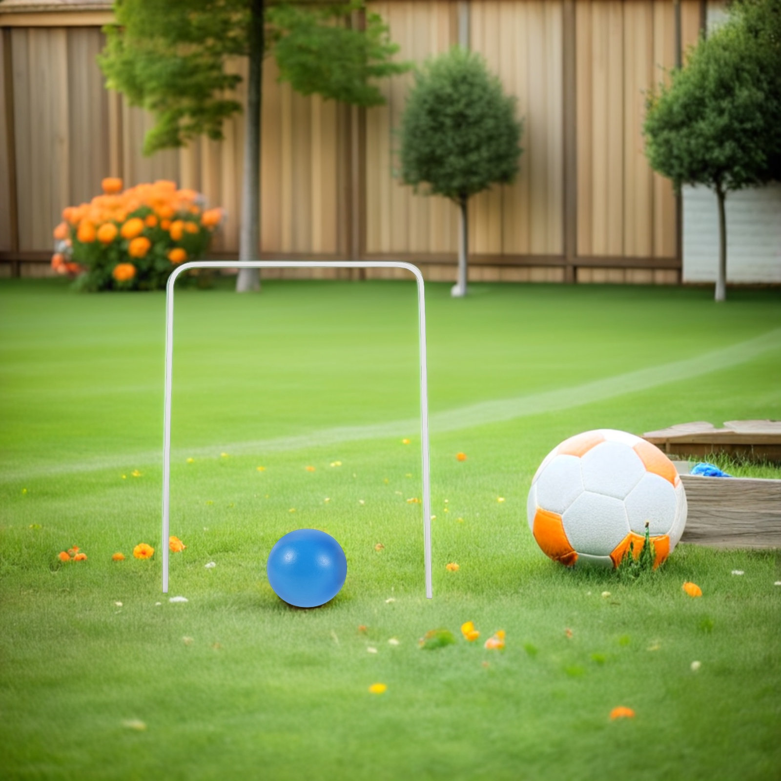 1Set Croquet Set Wooden Garden - Croquet Set Lawn 评论和价格