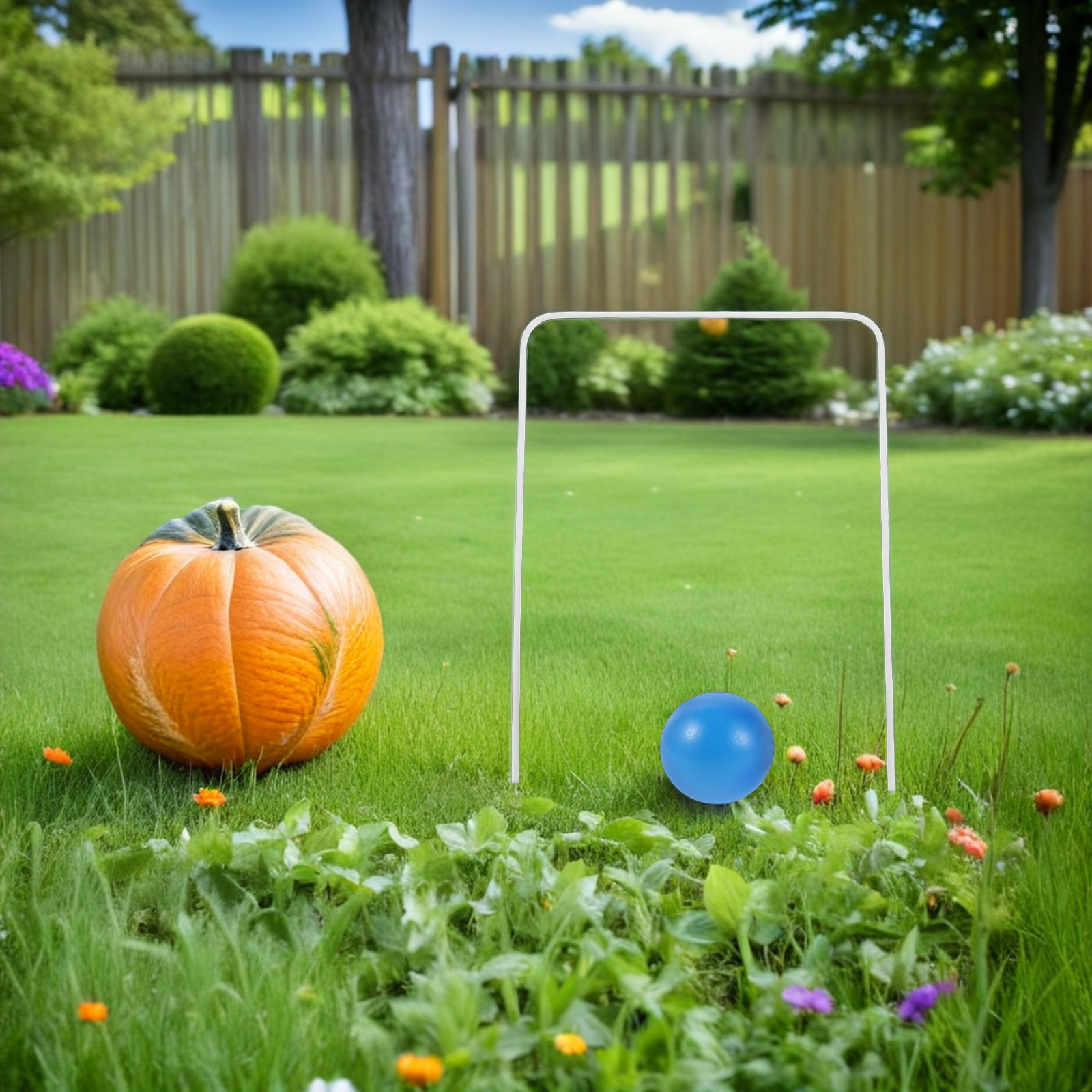 1Set Croquet Set Wooden Garden - Croquet Set Lawn 评论和价格