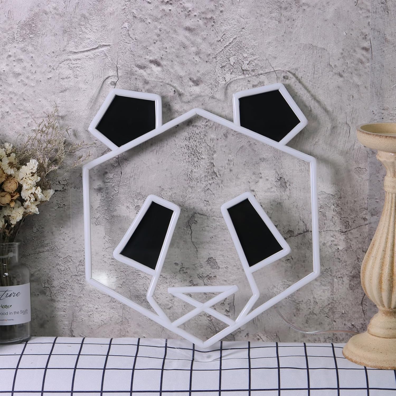 Panda Neon Sign USB Dimmable L - Zoo Party Games 评论和价格