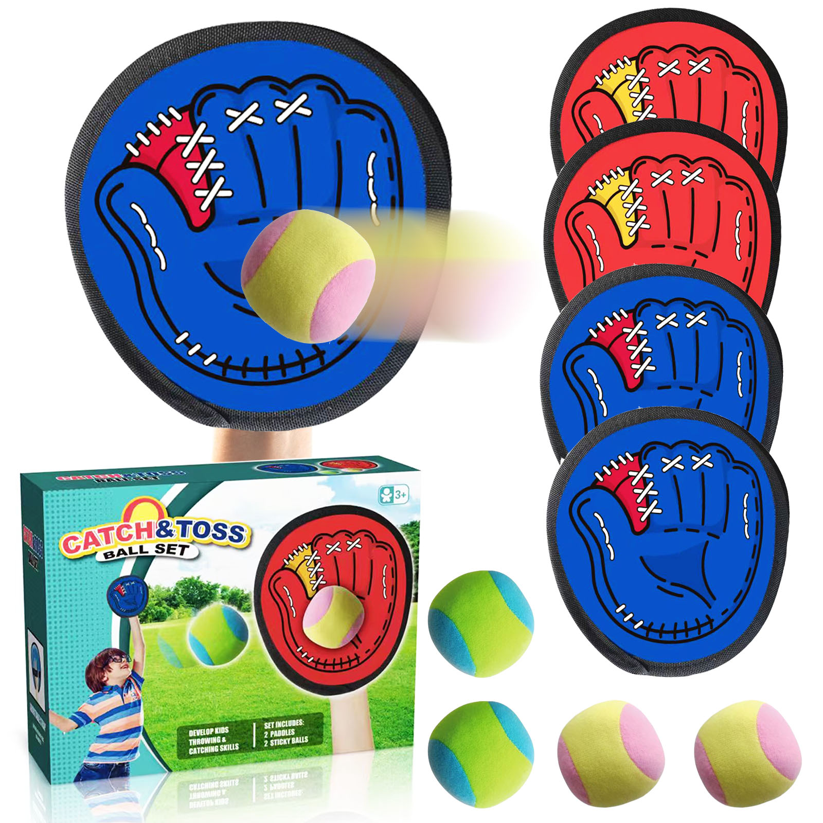 4Set Kids Sucker Sticky Ball T - Limbo Game Set 评论和价格