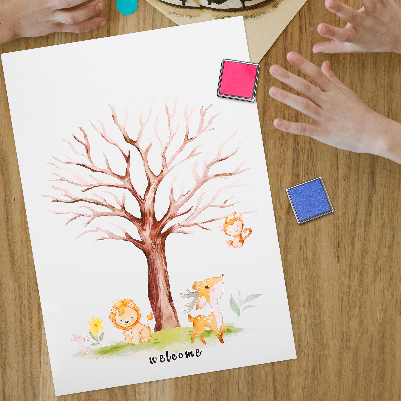 1Set Fingerprint Tree Guest Bo - Book Party Games 评论和价格