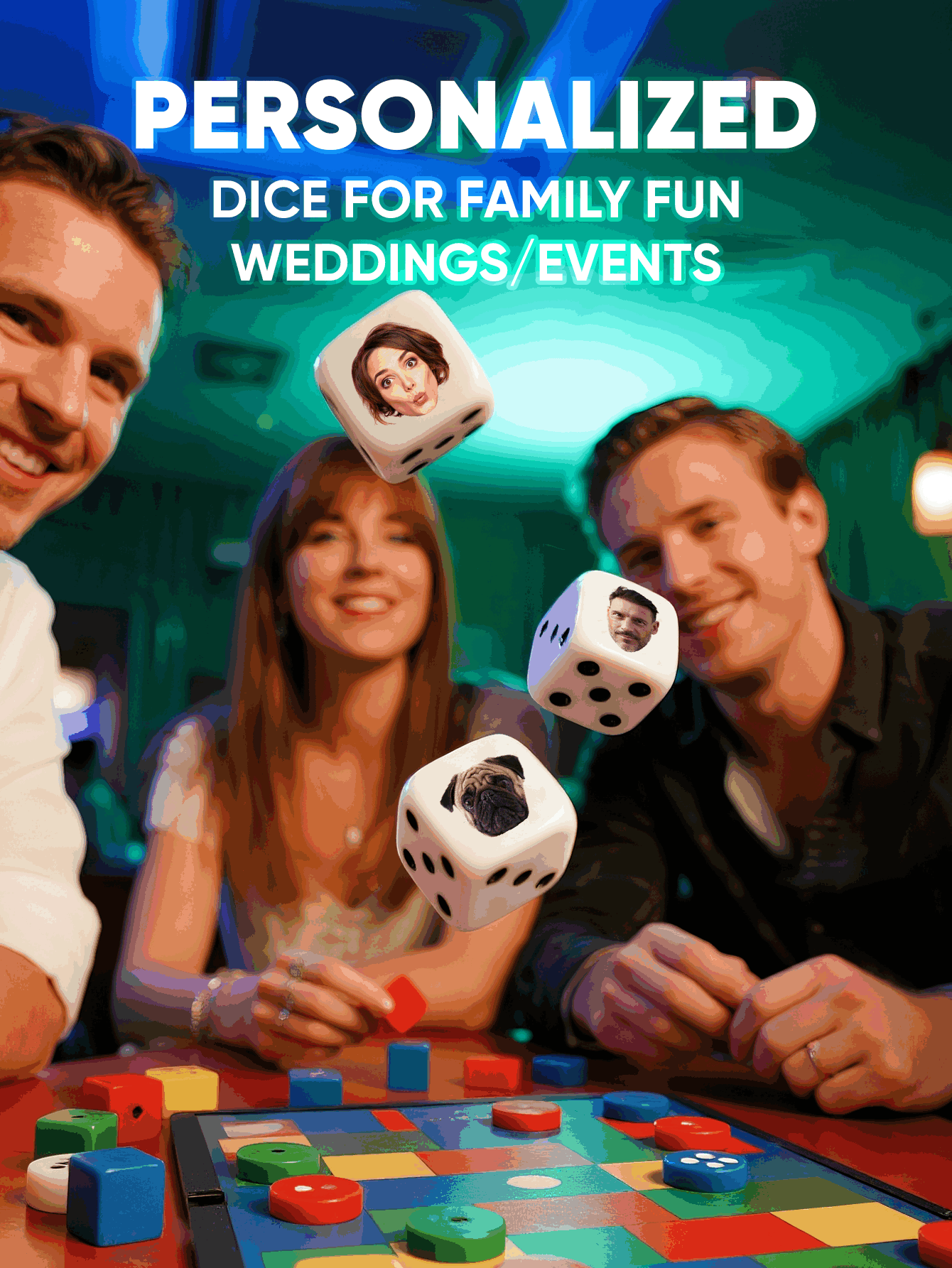 Custom Face Dice Personalized  - Party Family Games 评论和价格