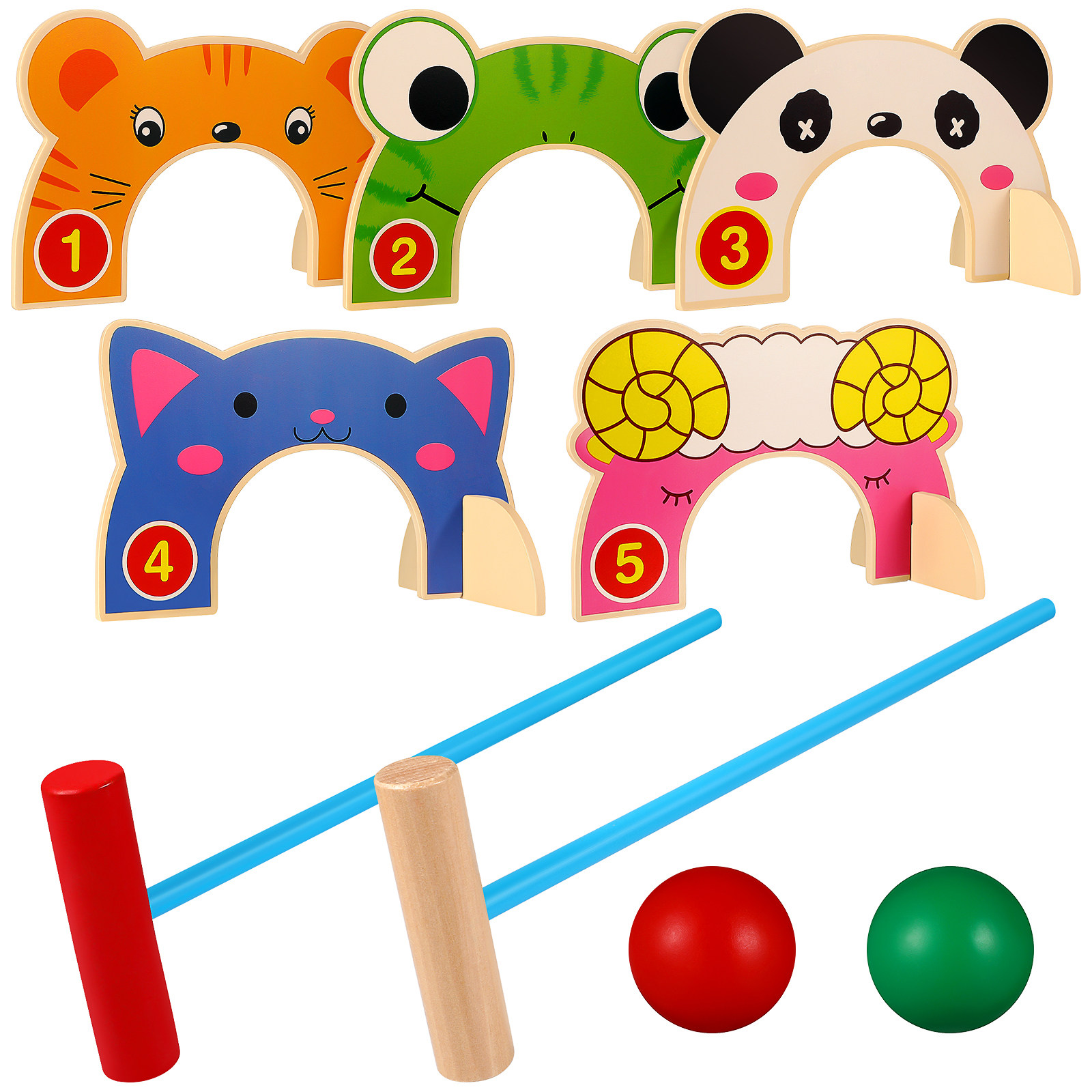 Funny Croquet Gate Set Cartoon - Croquet Set Lawn 评论和价格