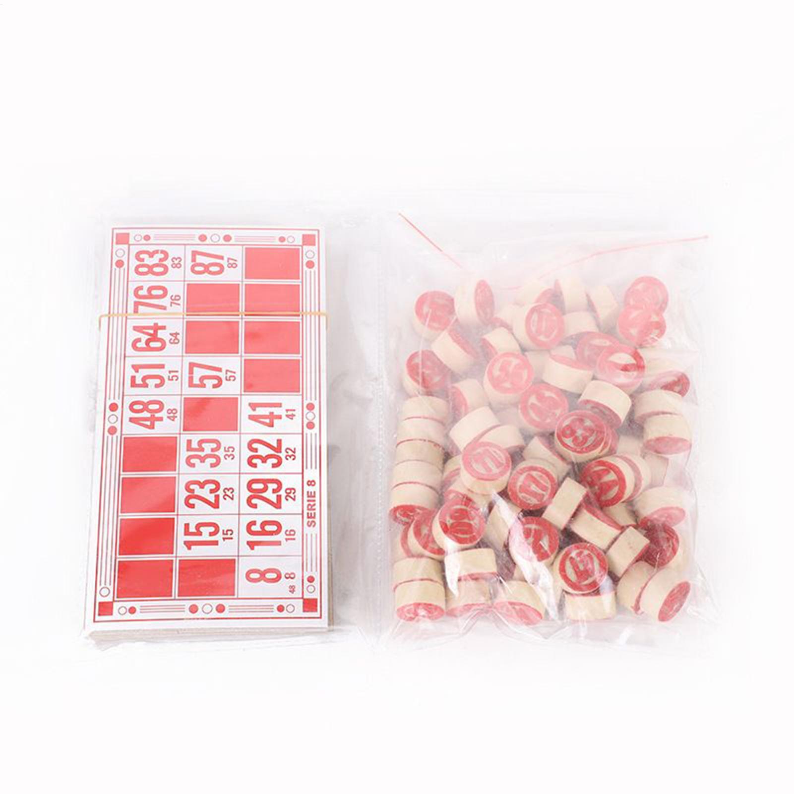 Bingo Game Wooden Funny Educat - Play Friends Party Games 评论和价格