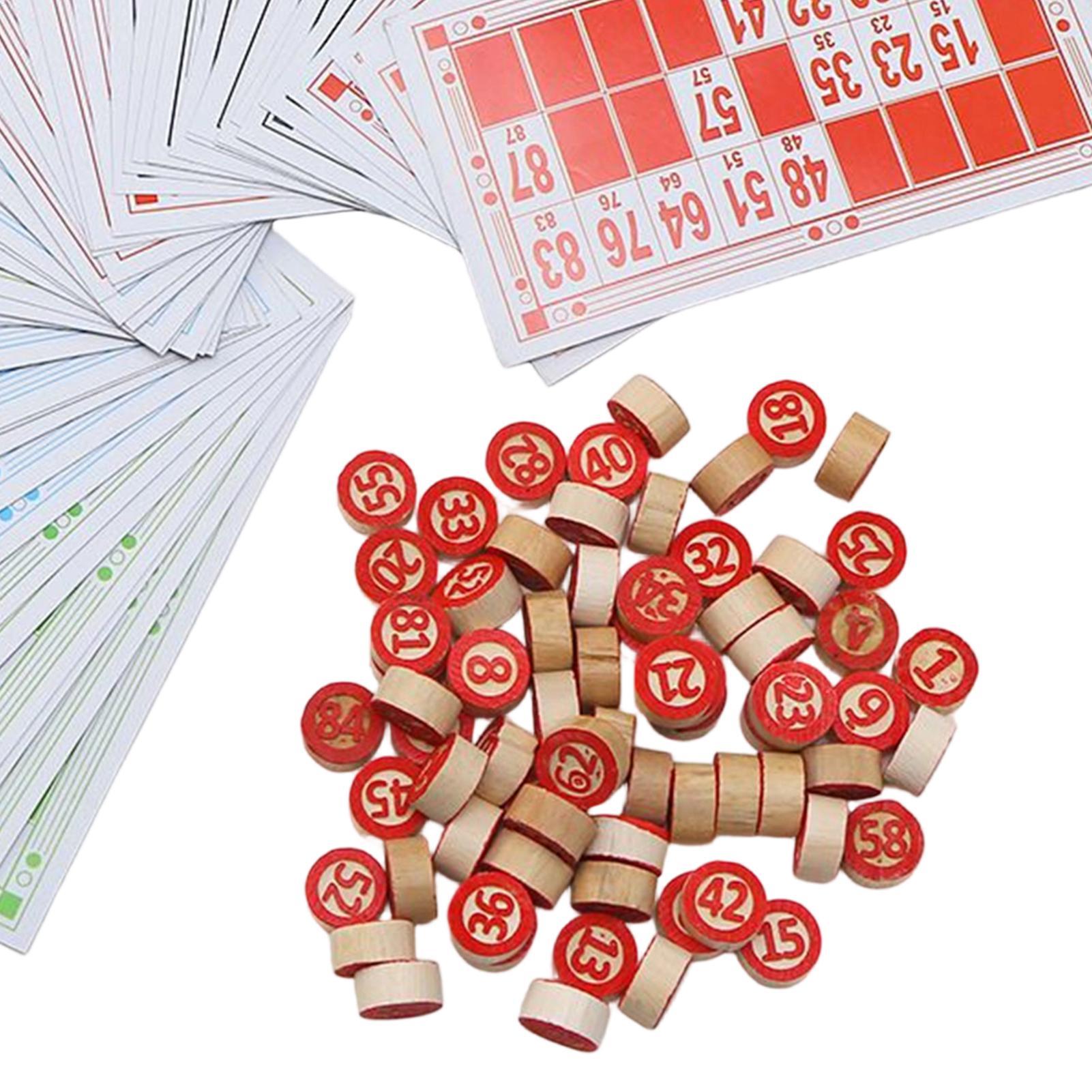 Bingo Game Wooden Funny Educat - Play Friends Party Games 评论和价格