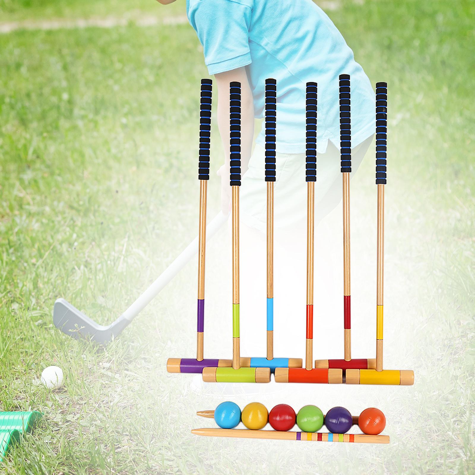 6 Pieces Six Player Croquet Se - Croquet Set Lawn 评论和价格