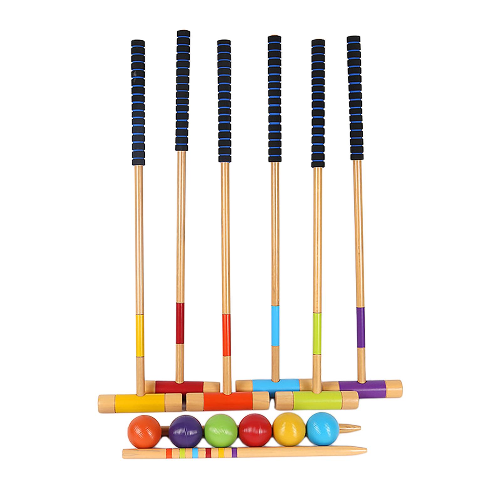 6 Pieces Six Player Croquet Se - Croquet Set Lawn 评论和价格