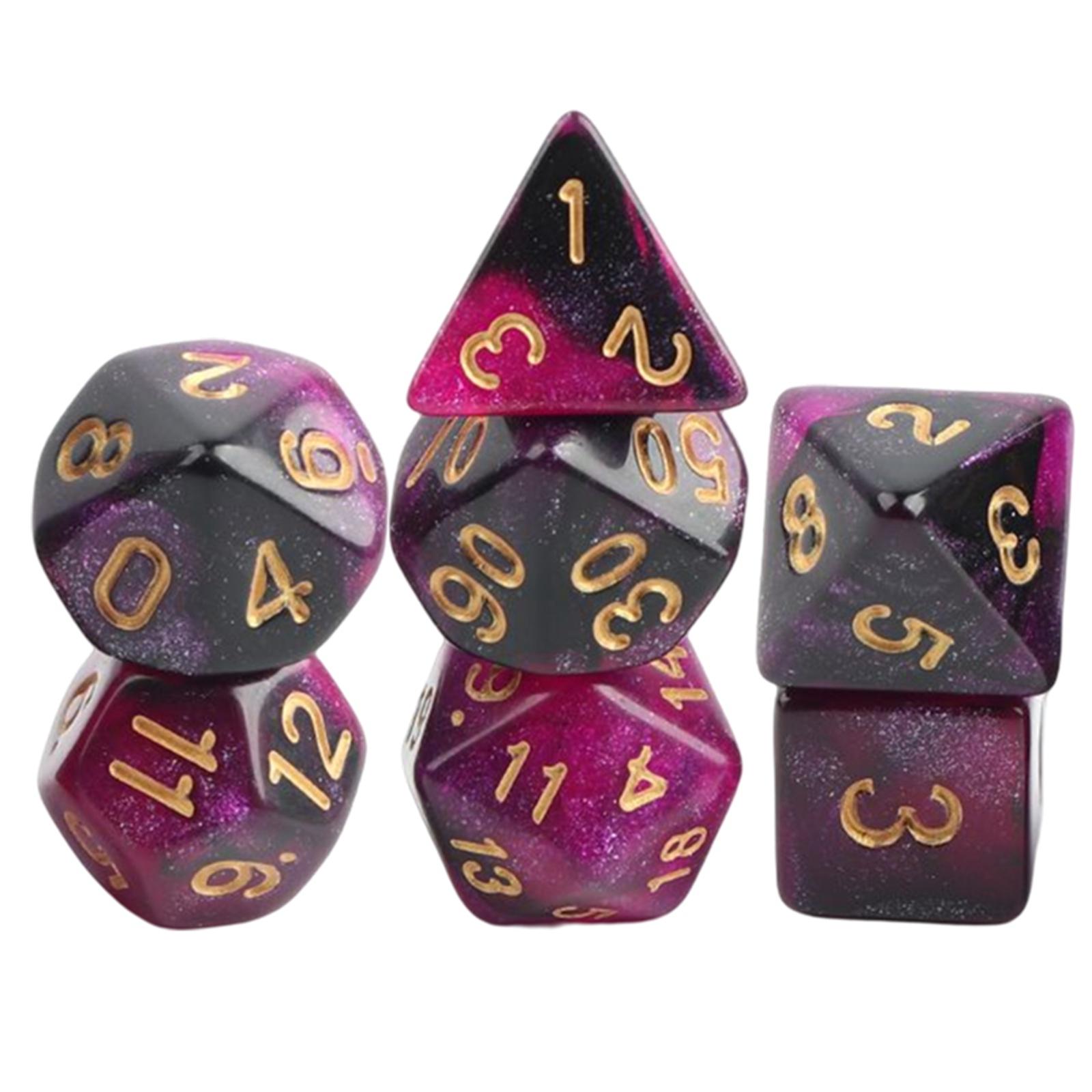 Colorful Acrylic Polyhedral Di - Party Games Gamecube 评论和价格
