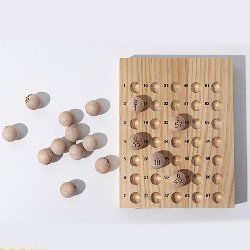 A0KA 75Pcs Natural Bingo Balls - Party Games Easy 评论和价格