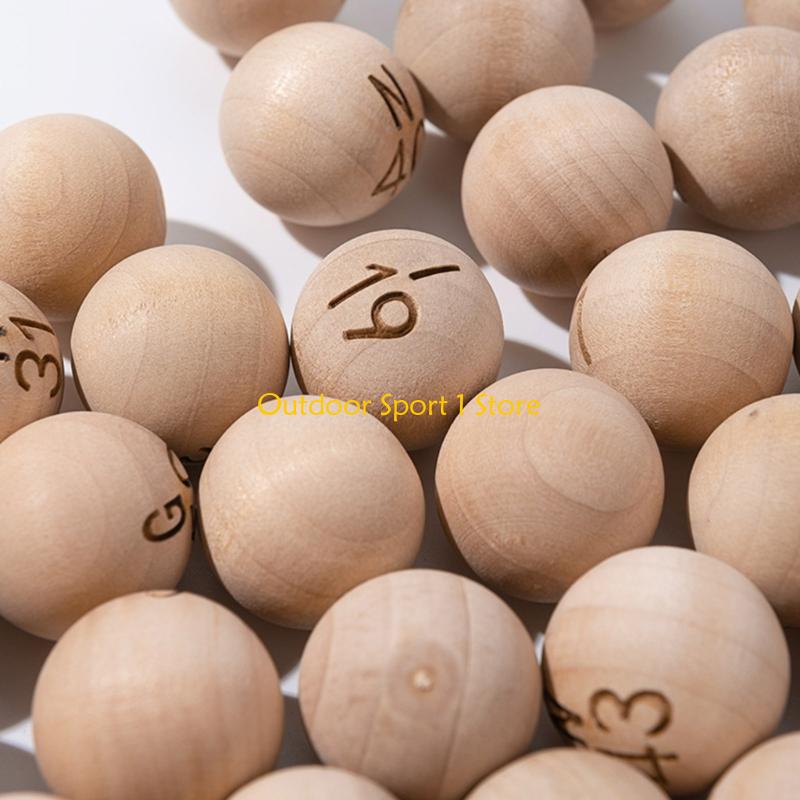 A0KA 75Pcs Natural Bingo Balls - Party Games Easy 评论和价格
