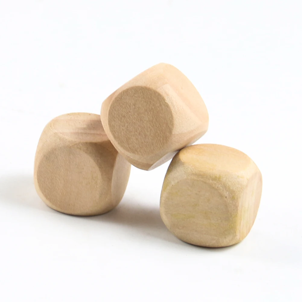 6pcs 20mm Blank Wooden Dice 6  - Party Games Gamecube 评论和价格