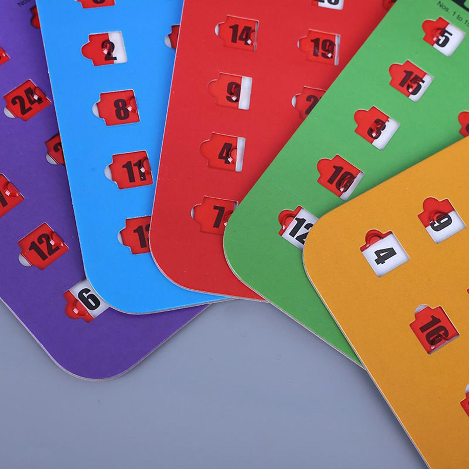 5pcs Sliding Bingo Game Cards  - Party Family Games 评论和价格