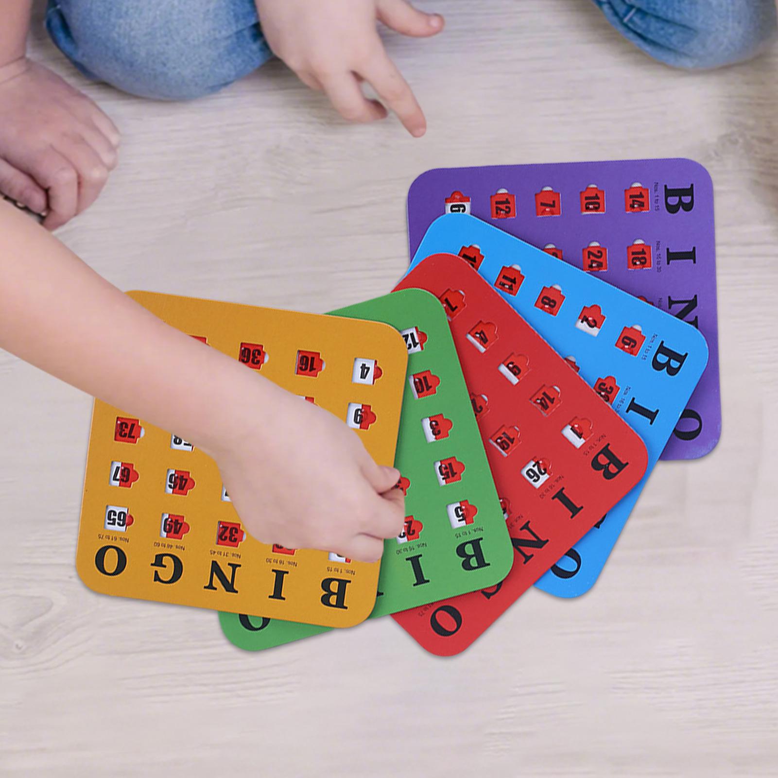 5pcs Sliding Bingo Game Cards  - Party Family Games 评论和价格