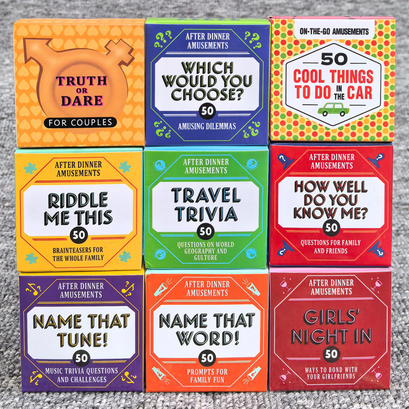 50 Pieces After-Dinner Amuseme - Party Family Games 评论和价格