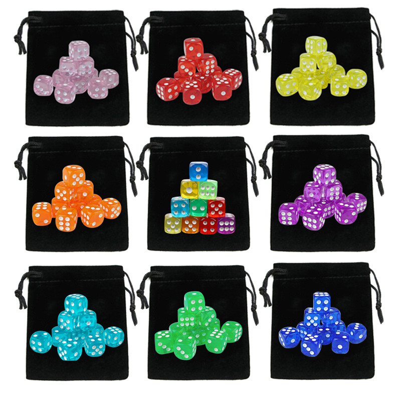 10Pcs Dices with Drawstring Di - Party Games Gamecube 评论和价格