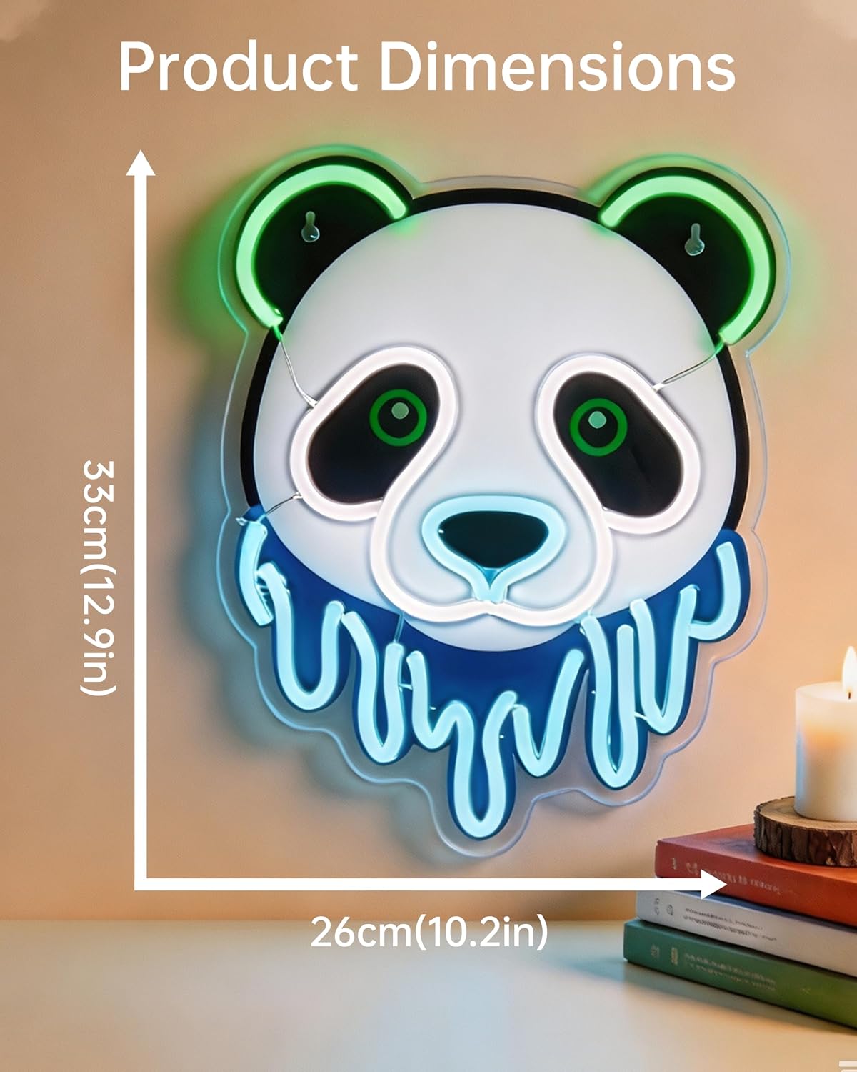 Panda LED Neon Sign USB Neon L - Zoo Party Games 评论和价格