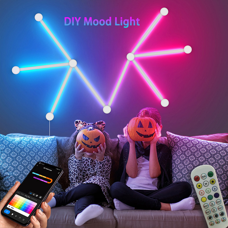 Smart RGB Wall Lamp, Bluetooth - Party Games Switch 评论和价格