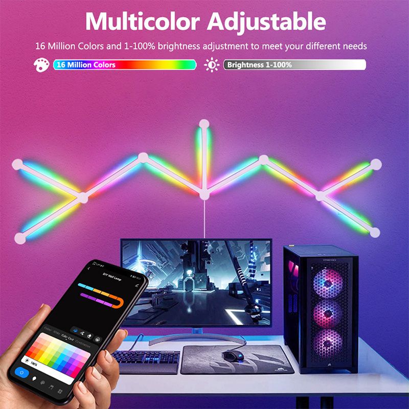 Smart RGB Wall Lamp, Bluetooth - Party Games Switch 评论和价格
