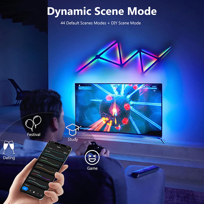 Smart RGB Wall Lamp, Bluetooth - Party Games Switch 评论和价格