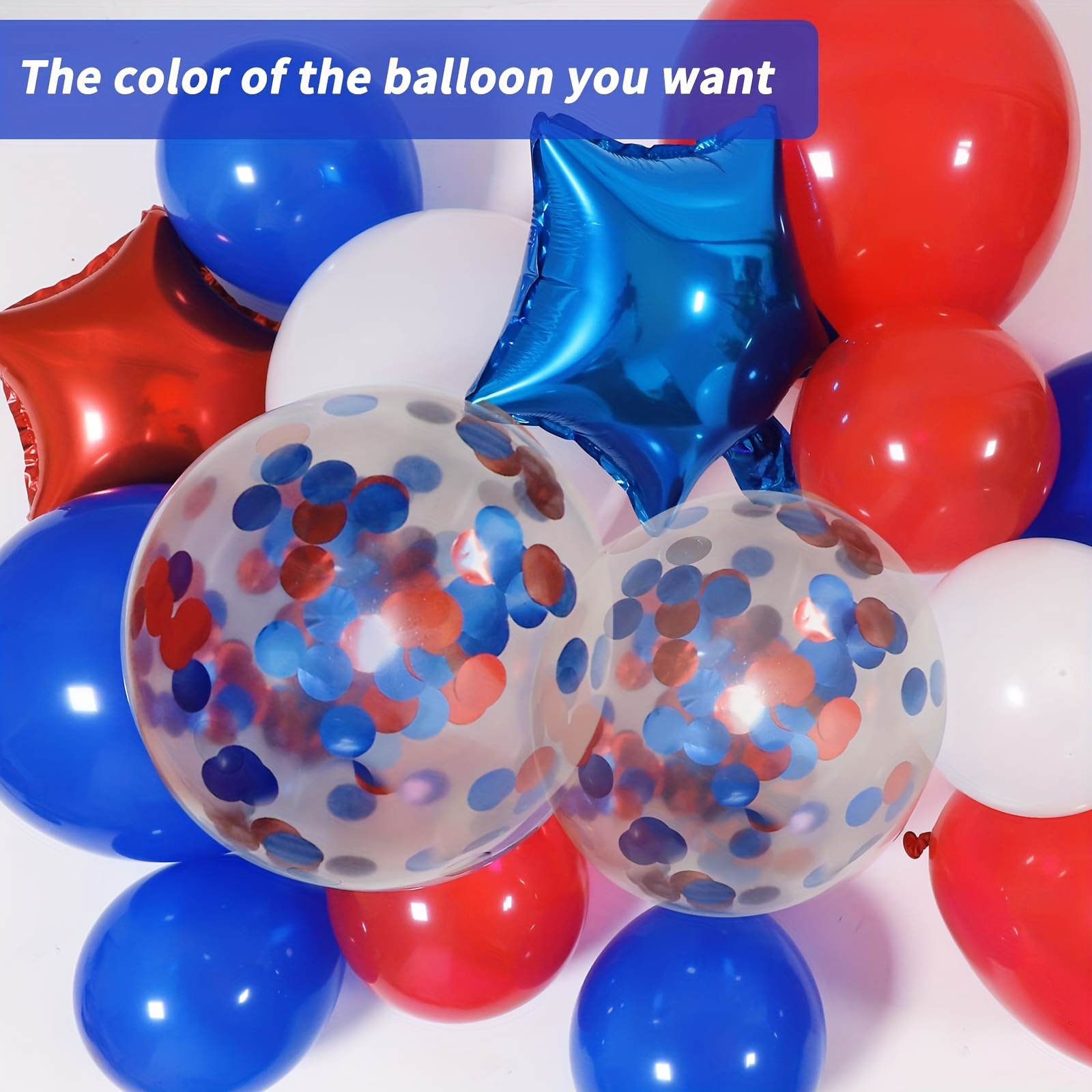 158pcs Red White Blue Patrioti - Party Games Easy 评论和价格