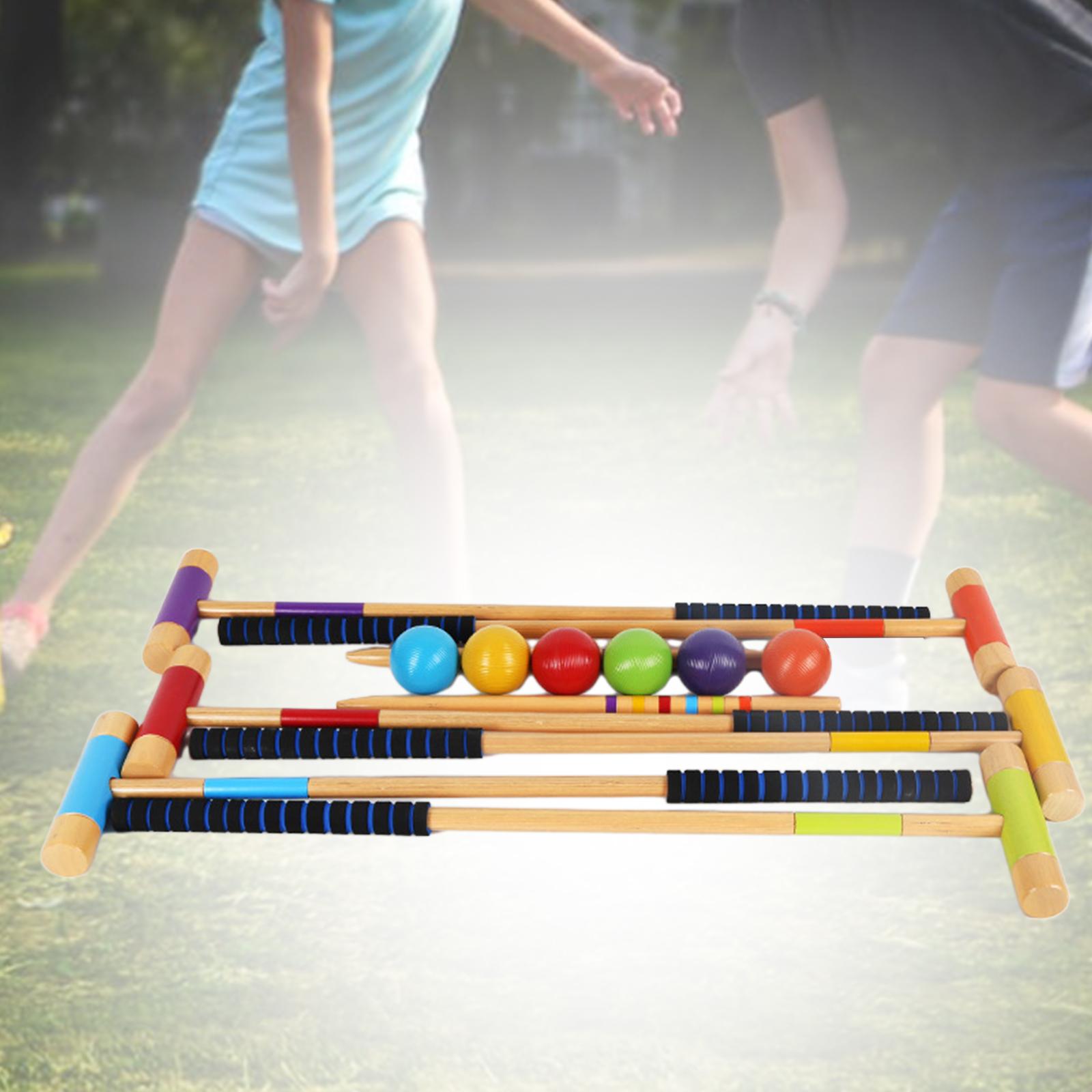 6Pcs Six Player Croquet Set Co - Croquet Set Lawn 评论和价格