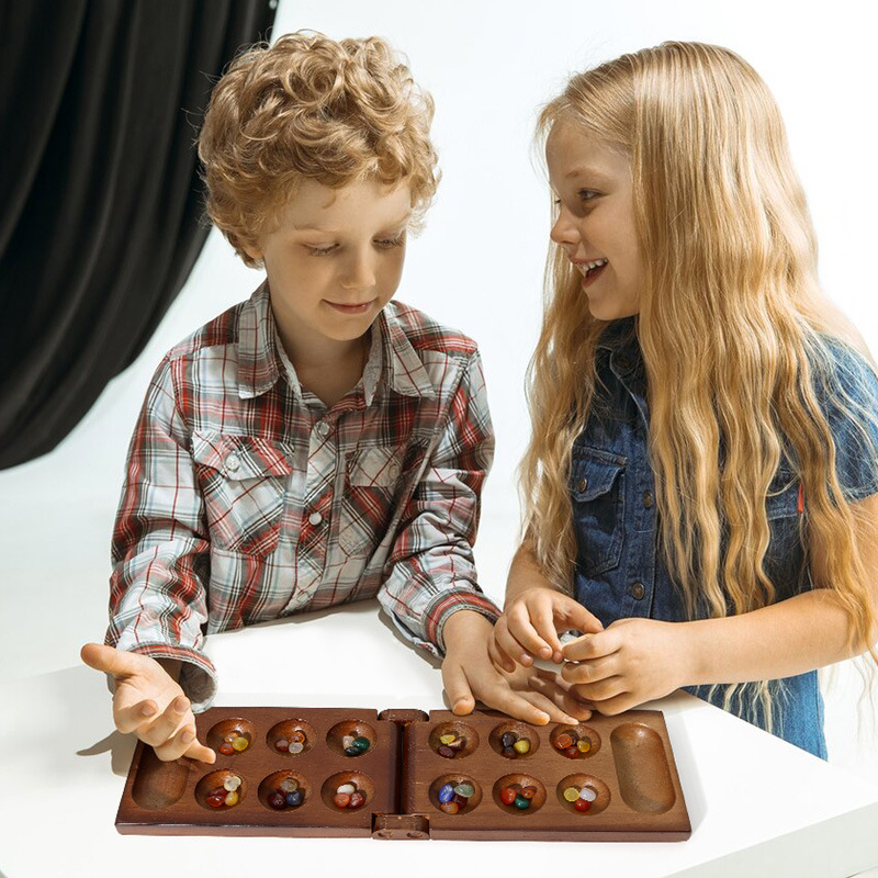 Ancient Mancala African Chess  - Party Family Games 评论和价格