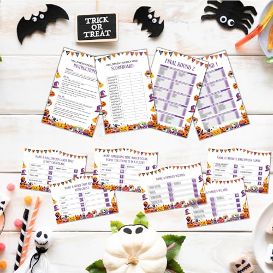 Halloween Friendly Feud Game,  - Party Games Quiz For Adults 评论和价格