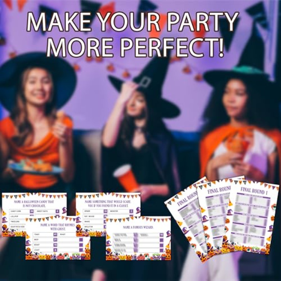 Halloween Friendly Feud Game,  - Party Games Quiz For Adults 评论和价格