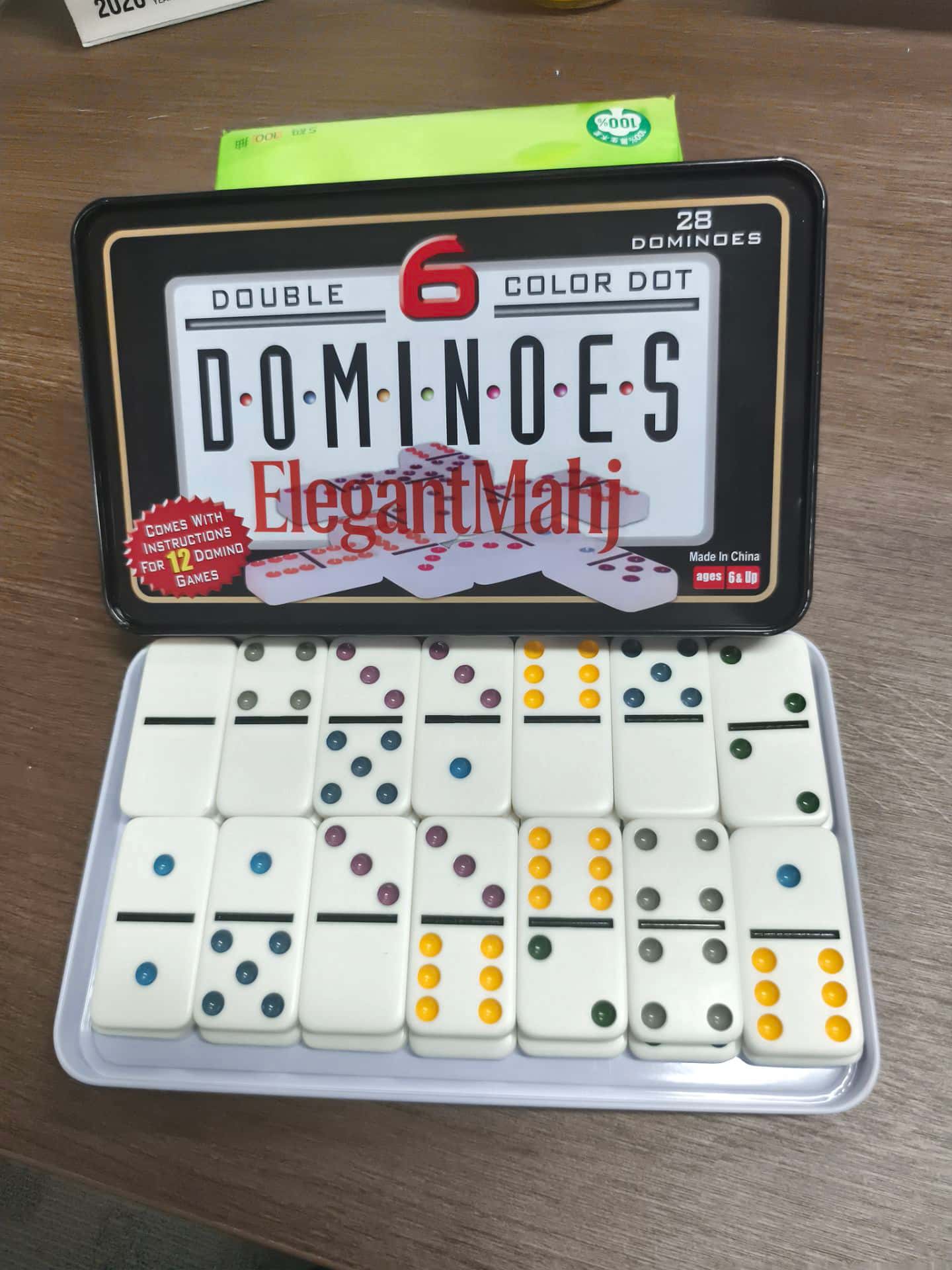ElegantMahj Double Six Dominoe - Party Games Box 评论和价格