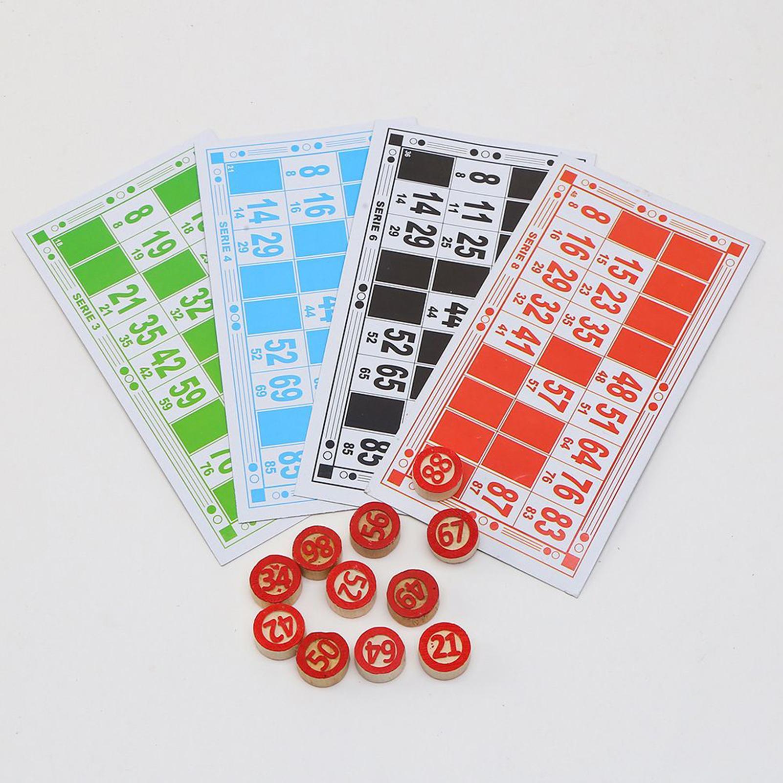 Bingo Card Game Wooden Funny E - Play Friends Party Games 评论和价格