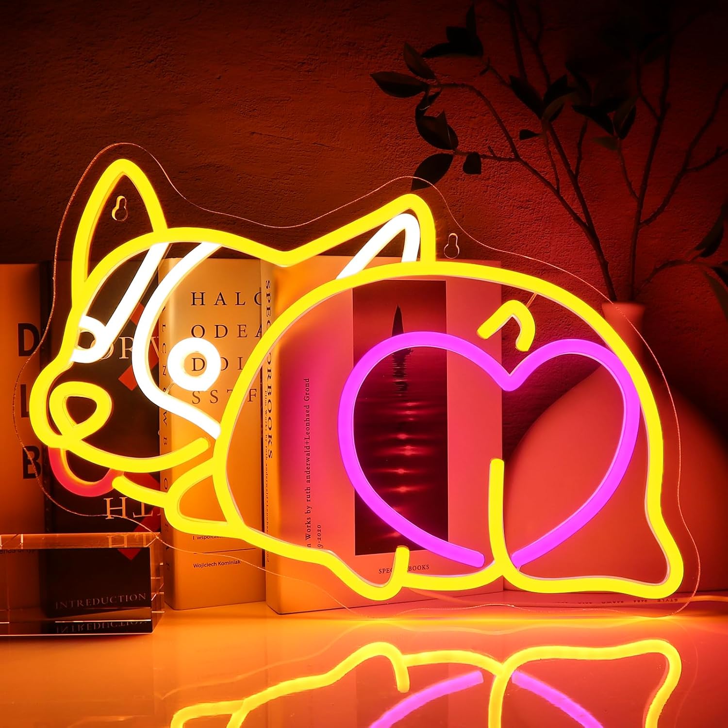 Corgie Dog Neon Sign USB Power - Zoo Party Games 评论和价格