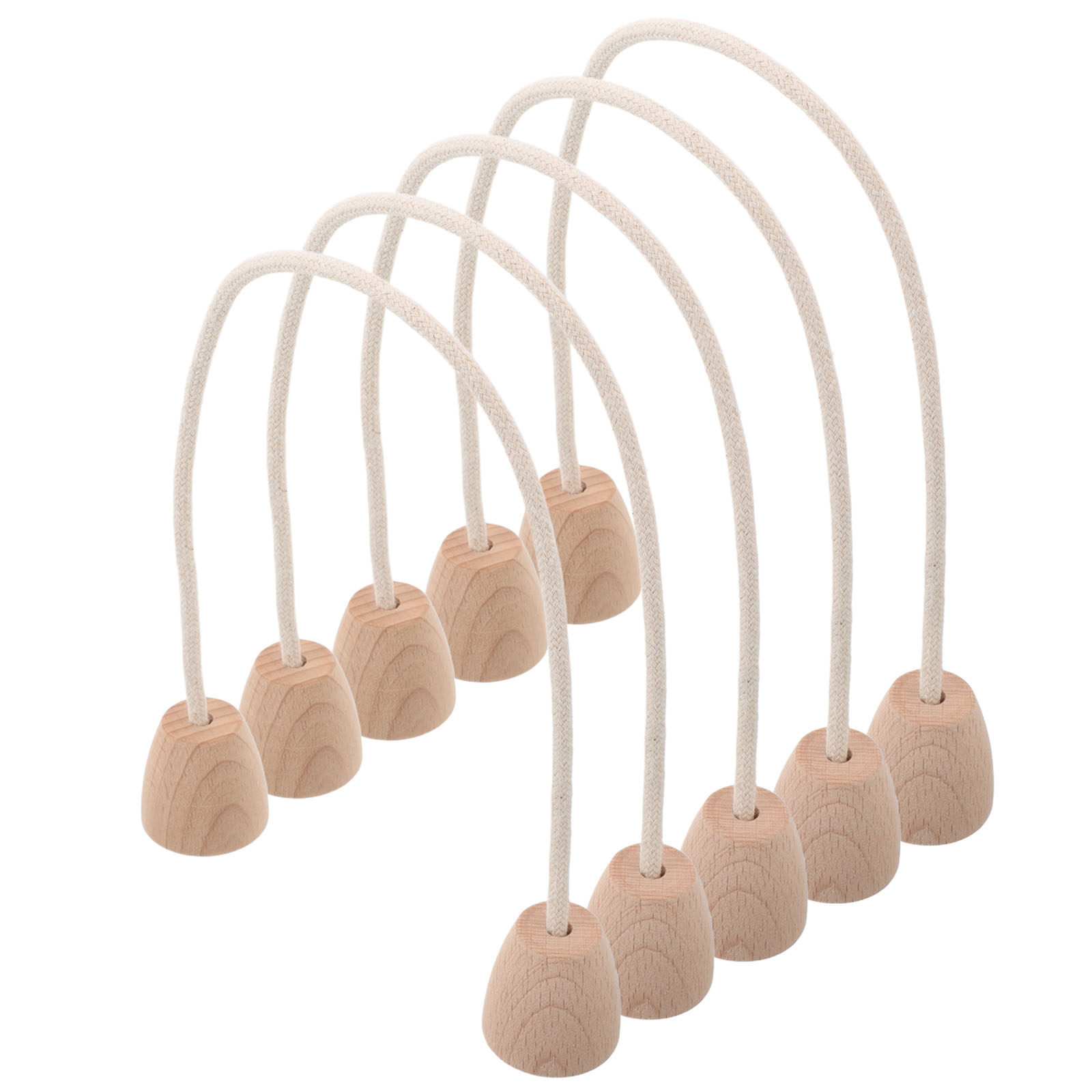 5Pcs Rope Croquet Wickets Wood - Croquet Set Lawn 评论和价格