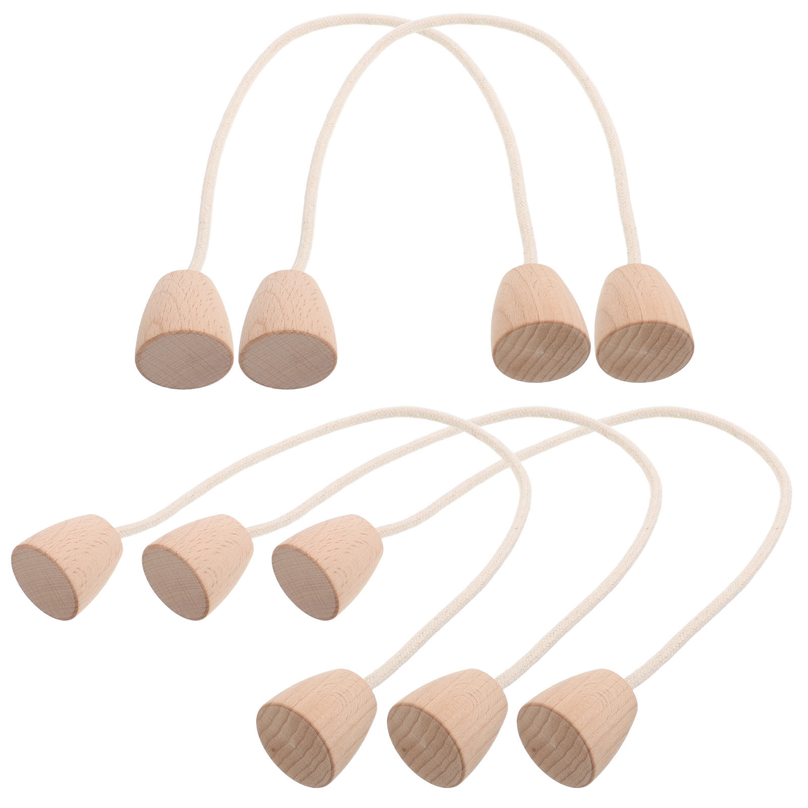 5Pcs Rope Croquet Wickets Wood - Croquet Set Lawn 评论和价格
