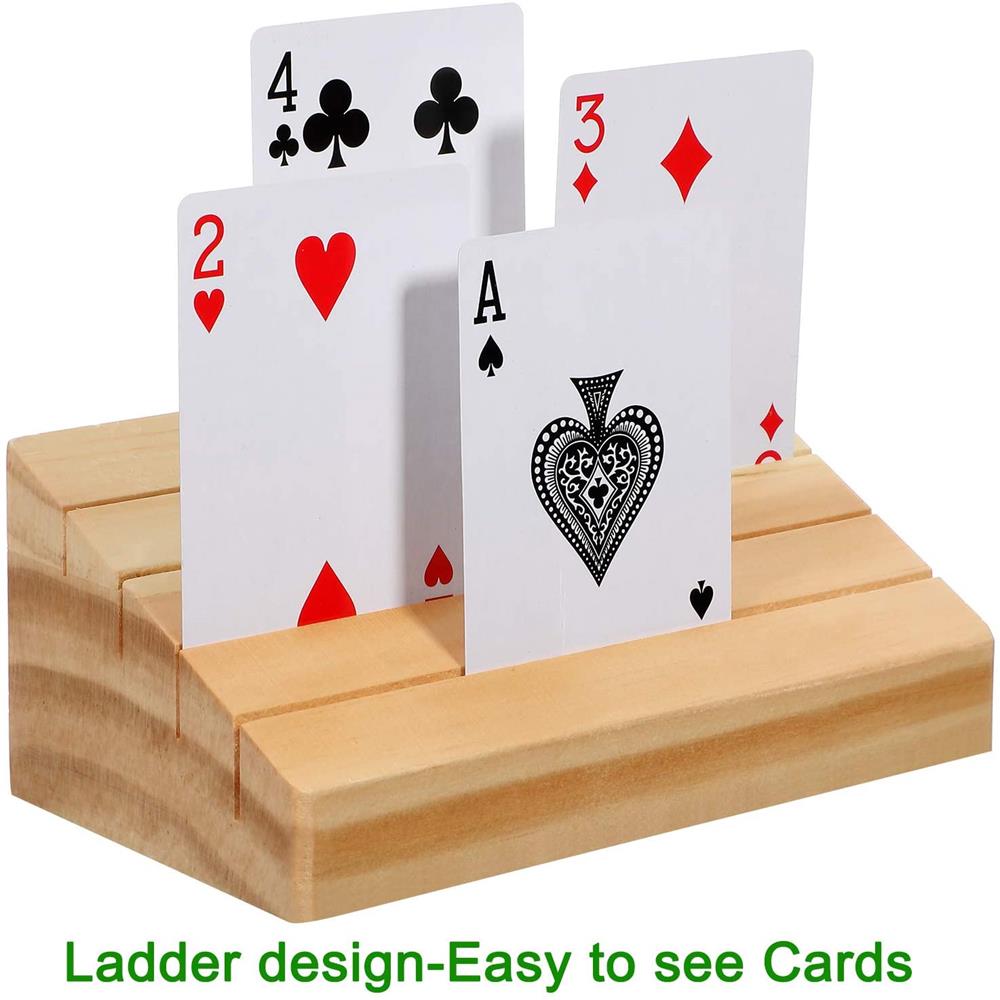 Hands-Free Wooden Playing Card - Book Party Games 评论和价格