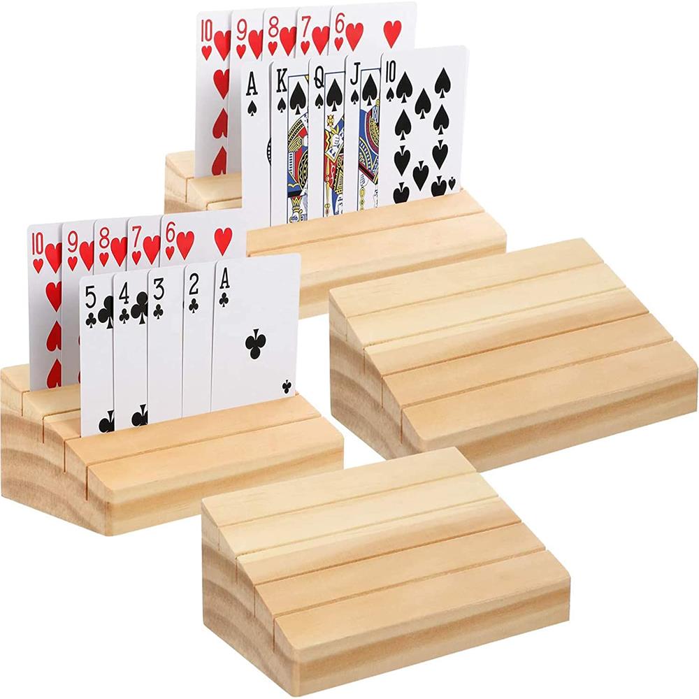 Hands-Free Wooden Playing Card - Book Party Games 评论和价格